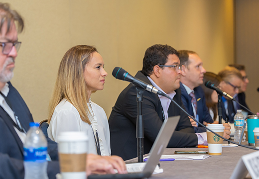 Reference Committee at a table