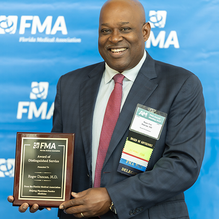 Roger Duncan III, MD, Receives FMA’s Highest Award